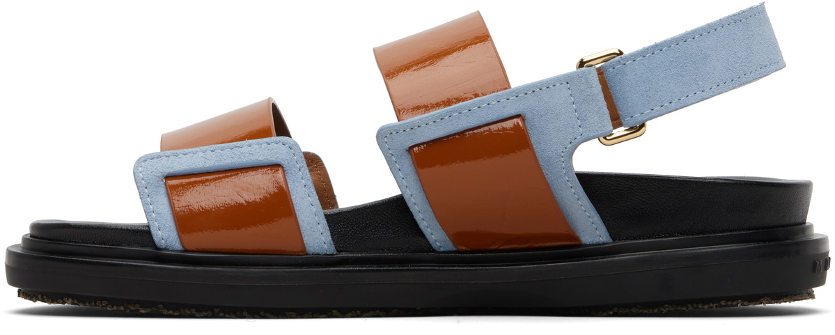 Marni Tan & Blue Fussbett Sandals