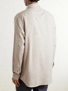 Brioni - Marcello Cotton and Cashmere-Blend Shirt - Neutrals
