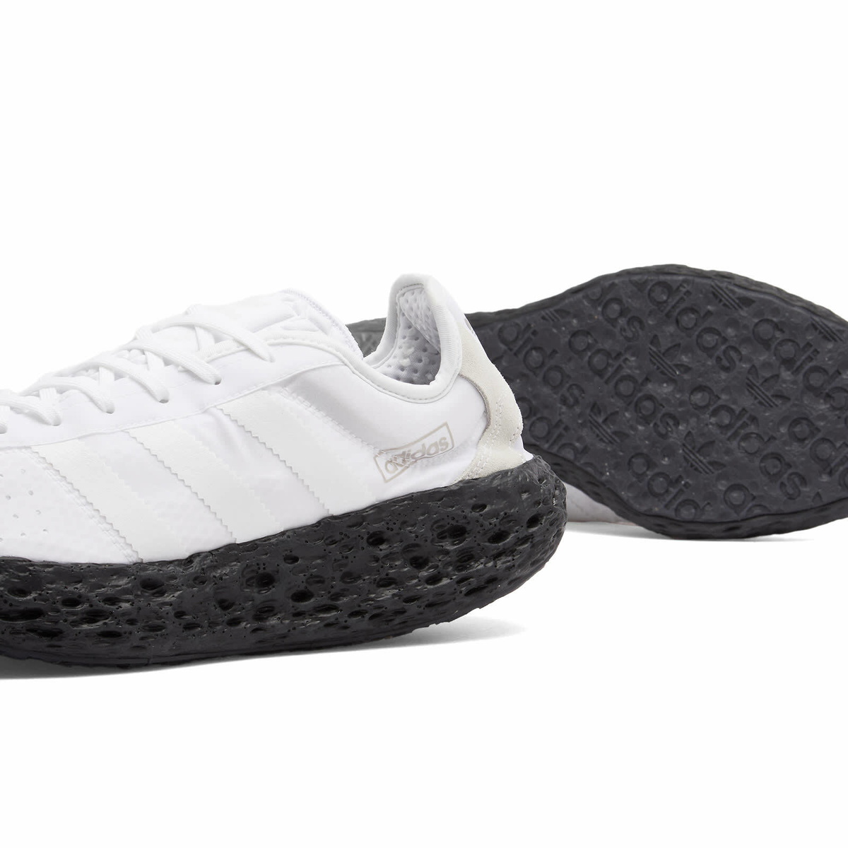 Adidas Zponge Sneaker in White/Matte Silver