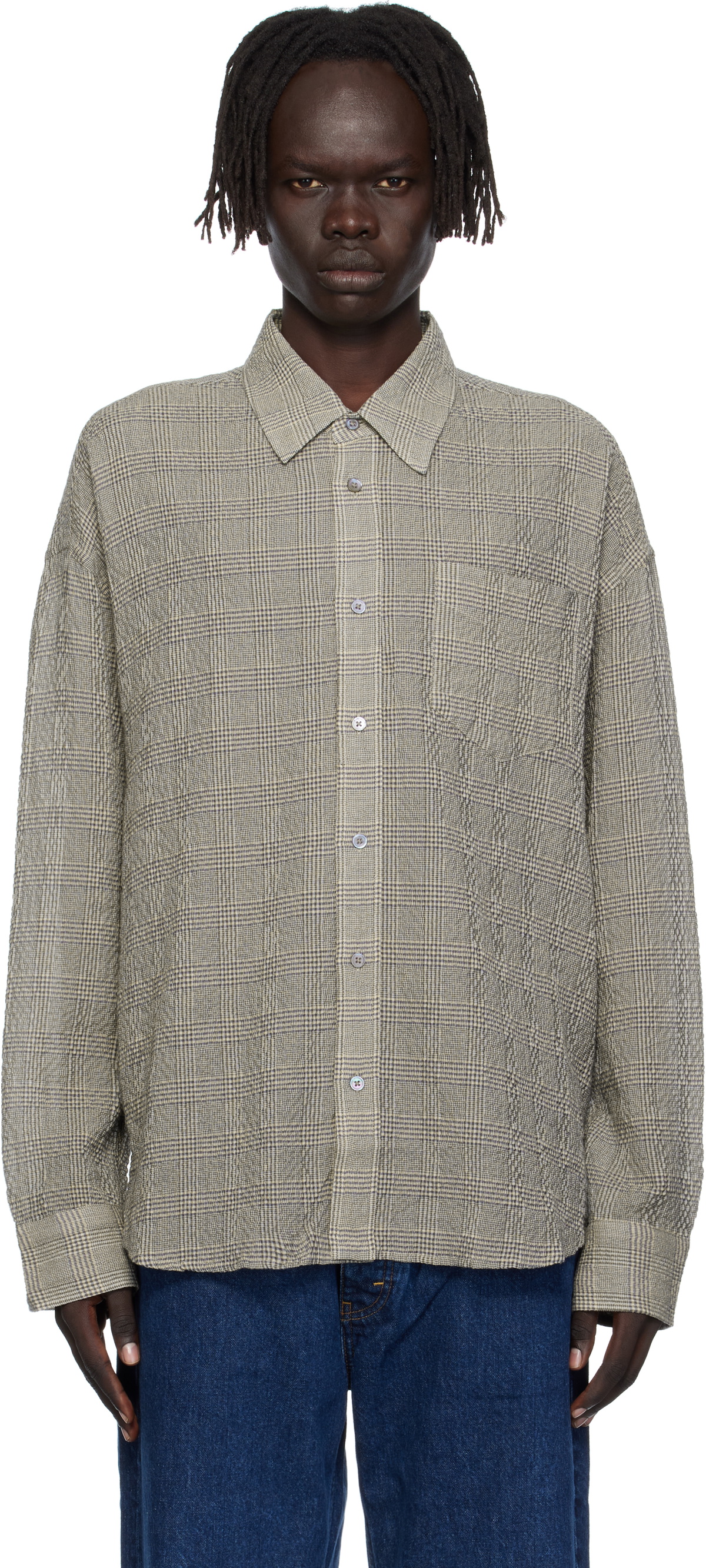 HOPE Gray Wide Fit Shirt