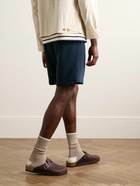 Mr P. - Straight-Leg Cotton and Modal-Blend Jersey Shorts - Blue