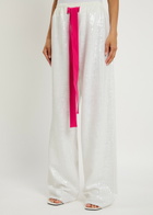 16 Arlington Ima Sequined Trousers White