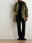 Ralph Lauren Purple label - Shearling-Trimmed Shell Down Jacket - Green