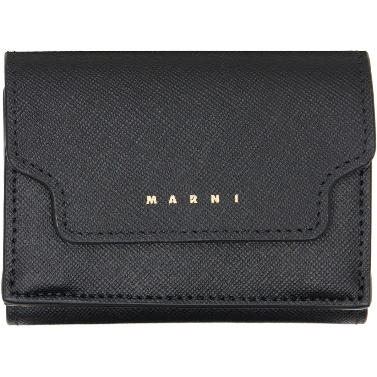 Marni Black Trifold Wallet
