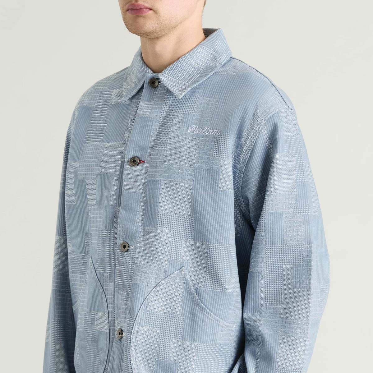 Malbon Men's Reform Jacket in Denim
