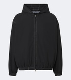Acne Studios Logo hooded cotton poplin jacket