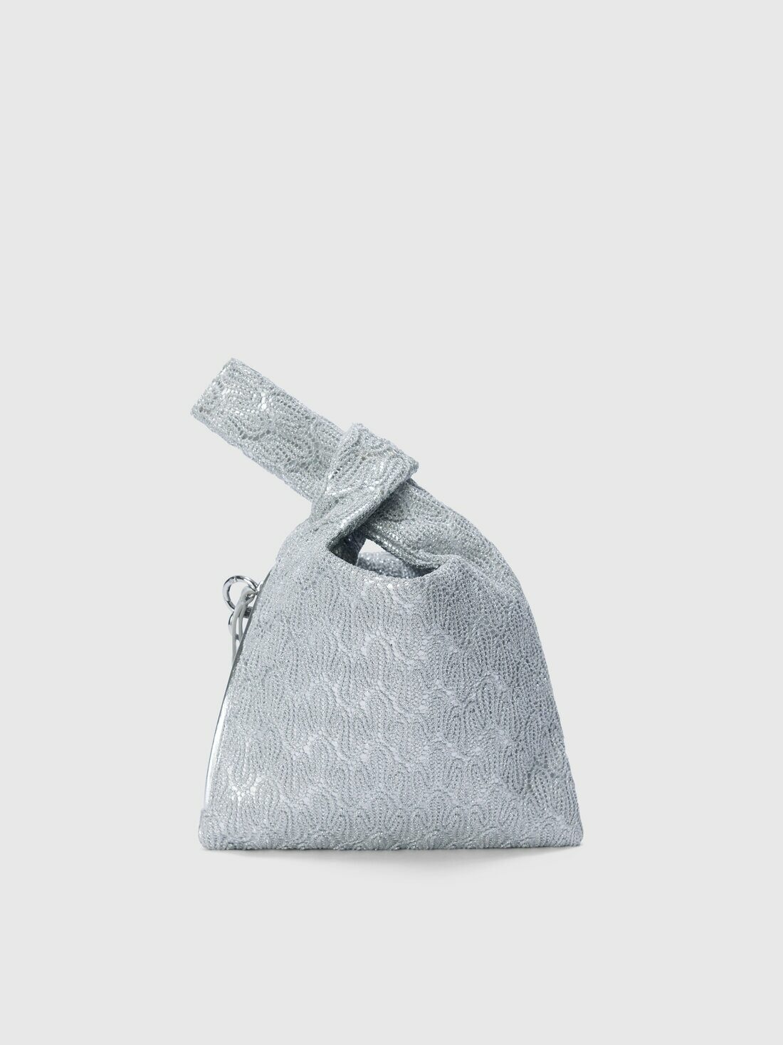 Missoni - Handbag in leather and viscose, Women, Silver
