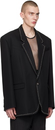 EGONlab Black Studded Blazer