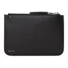 Neil Barrett Black and White Medium Zip Pouch