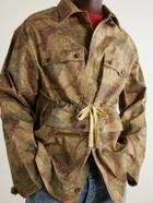 MANAAKI - Niha Camouflage-Print Denim Jacket - Green