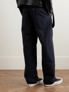 Givenchy - Straight-Leg Panelled Cotton Trousers - Blue