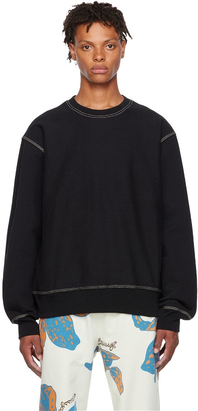 Photo: Stüssy Black Cotton Sweatshirt