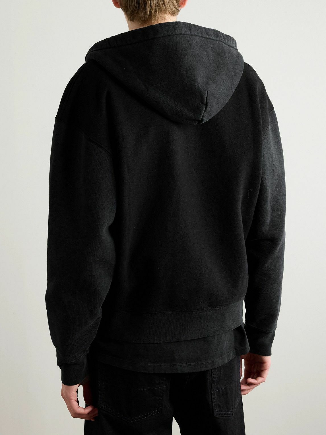Our Legacy - Rascal Slim-Fit Cotton-Jersey Zip-Up Hoodie - Black Our Legacy