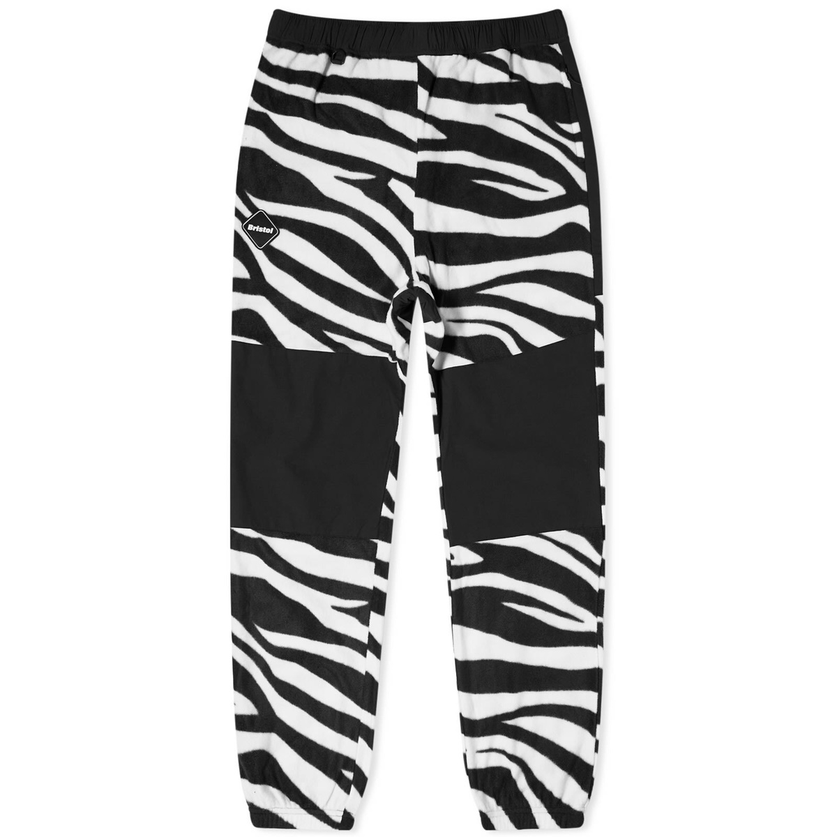 F.C. Real Bristol Men's Zebra Fleece Pants in Black F.C. Real Bristol