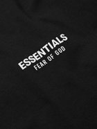 FEAR OF GOD ESSENTIALS - Logo-Appliquéd Cotton-Jersey T-Shirt - Black
