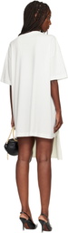 VAQUERA Off-White Slip T-shirt Minidress