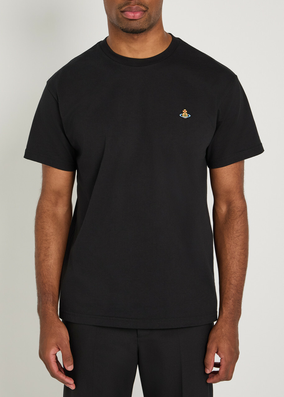 Vivienne Westwood Classic Logo Stretch-cotton T-shirt Black