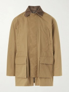 J. Mueser - Game Corduroy-Trimmed Cotton Jacket - Brown