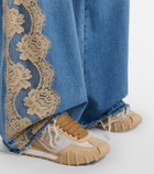 Dolce&Gabbana DG Athletic suede-trimmed sneakers