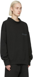 Fear of God ESSENTIALS Black Mock Neck Pullover Sweatshirt