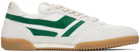 TOM FORD Green & White Jackson Sneakers