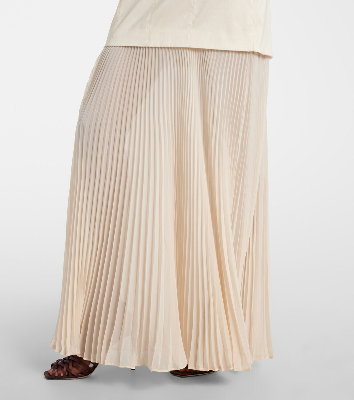 Rebecca Vallance Bailey belted pleated maxi dress