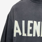 Balenciaga Men's Double Front T-Shirt in Wash Black/Fade Blck