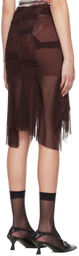 nastyamasha SSENSE Exclusive Brown Midi Skirt