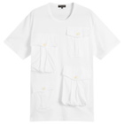 Comme des Garçons Homme Plus Men's Multi Pocket T-Shirt in White