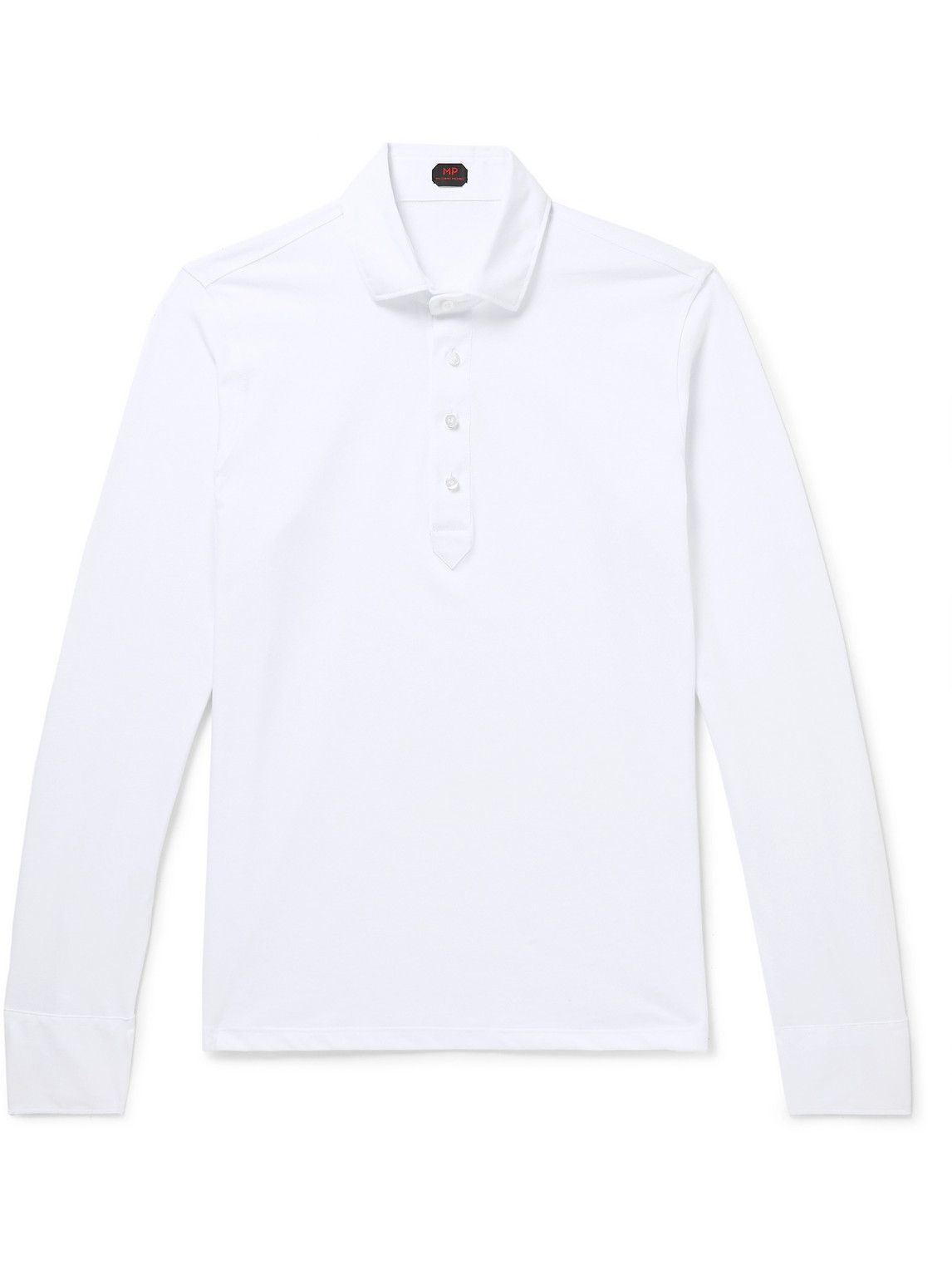 MP Massimo Piombo - Cotton-Jersey Polo Shirt - White
