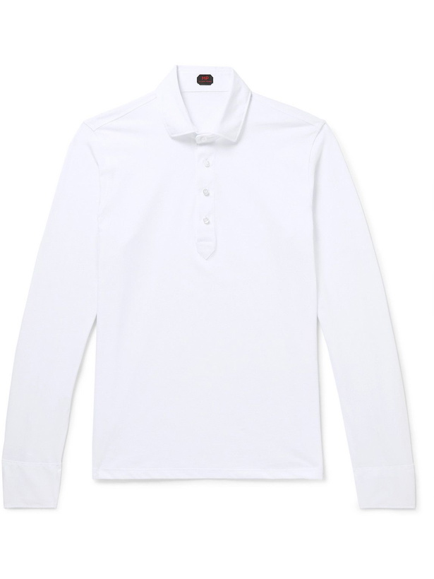 Photo: MP Massimo Piombo - Cotton-Jersey Polo Shirt - White