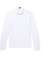 MP Massimo Piombo - Cotton-Jersey Polo Shirt - White