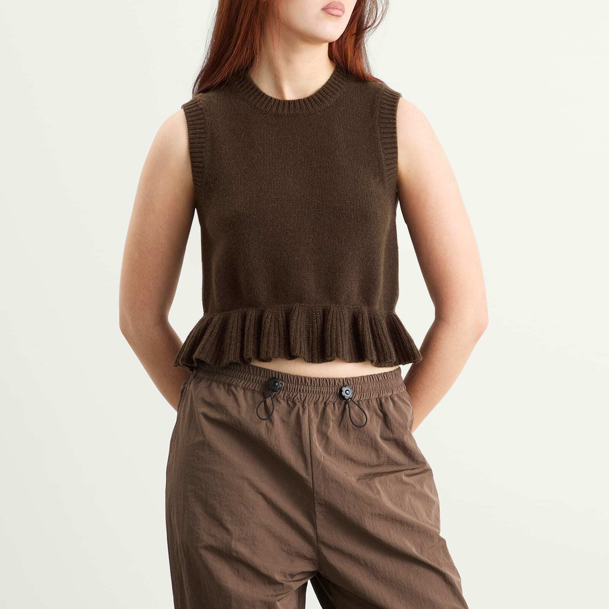 Cecilie Bahnsen Women's Bill Vest in Brown
