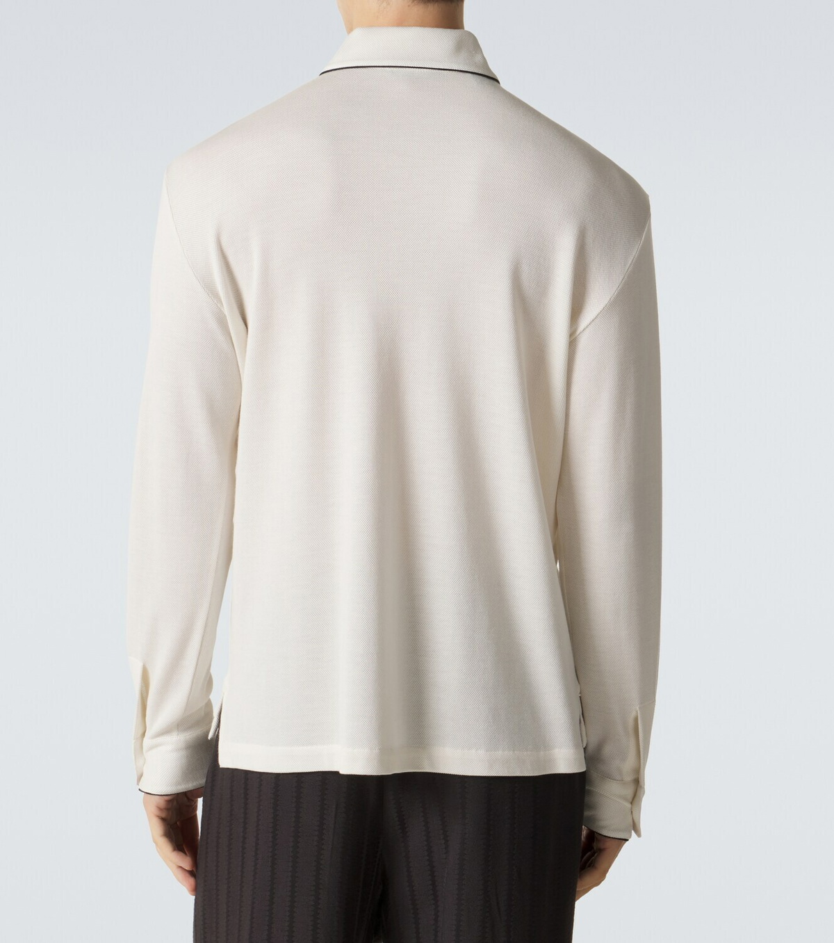 Tom Ford Silk and cotton piqué polo shirt