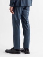 PAUL SMITH - Slim-Fit Prince of Wales Checked Wool-Blend Suit Trousers - Blue