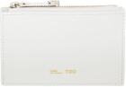 Toga Pulla White Leather Studs Small Wallet