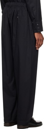 LEMAIRE Black Relaxed Trousers