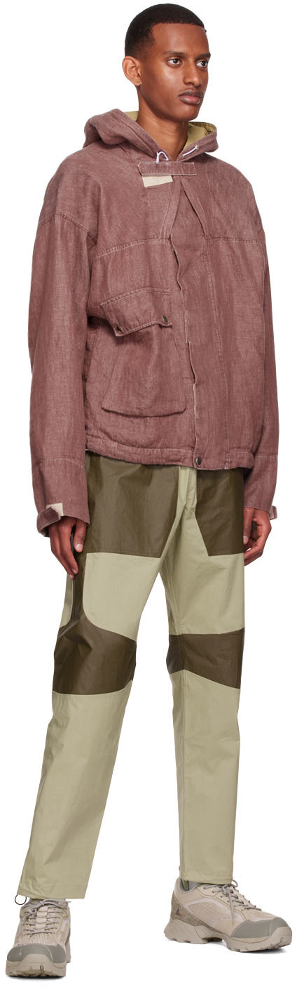 Arnar Már Jónsson Burgundy Linen Jacket