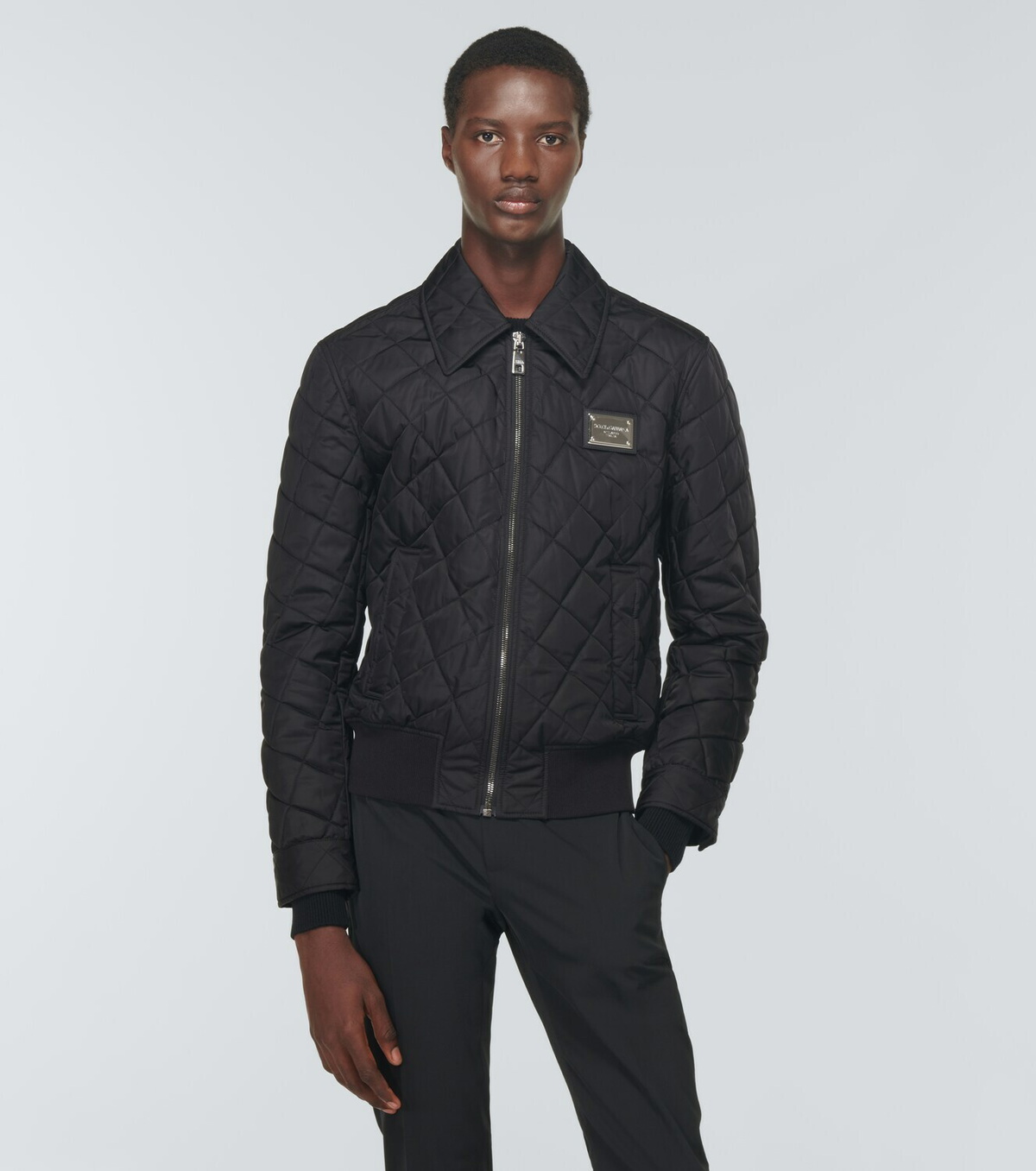 Dolce & Gabbana Yellow Nylon Quilted Hooded Pullover Jacket main image 1