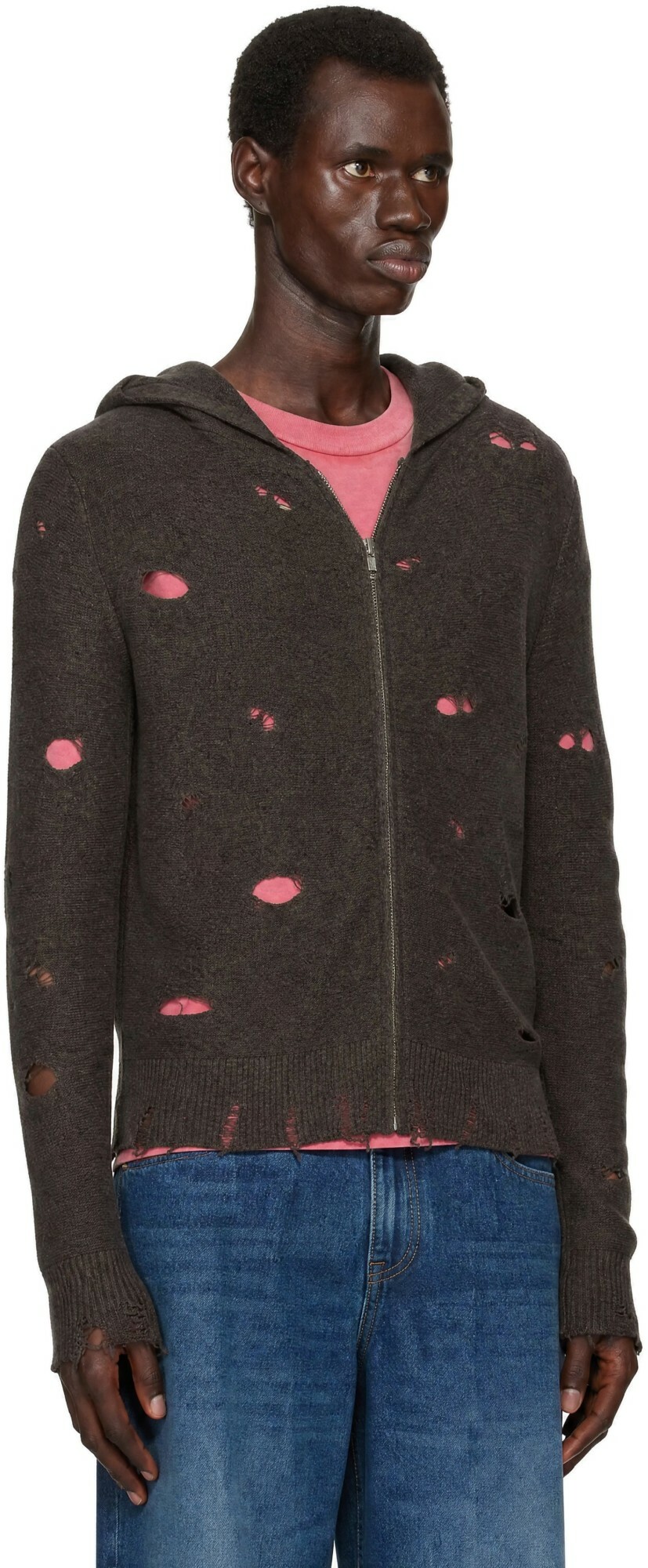 Gimaguas Brown Mike Zip Up Jacket