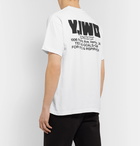 Y,IWO - Printed Cotton-Jersey T-Shirt - White