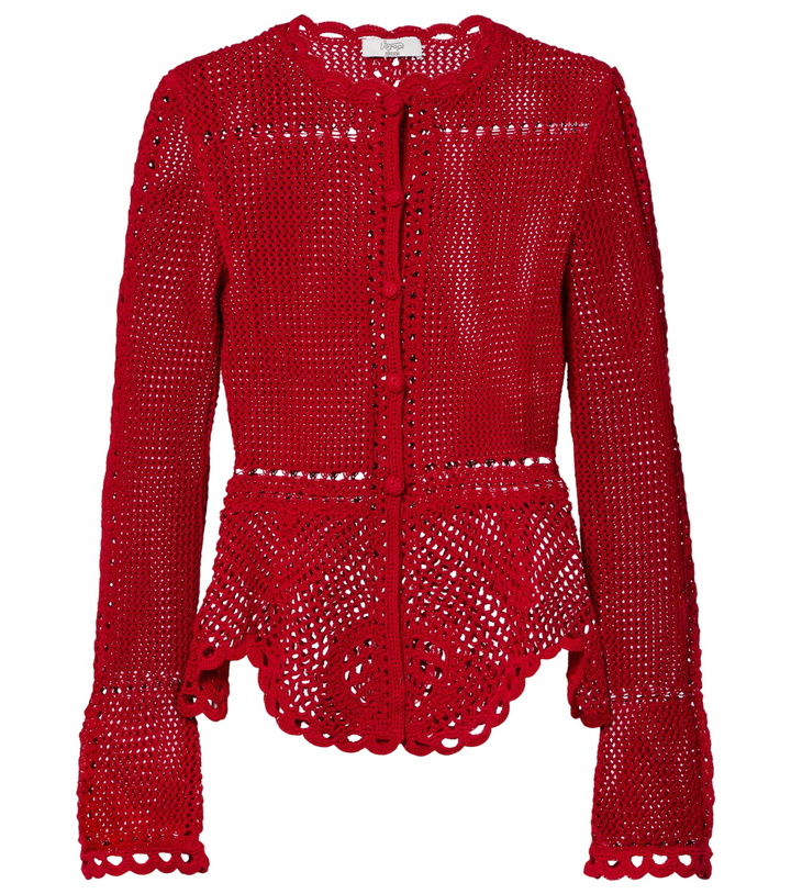 Photo: Erdem Crochet cotton cardigan