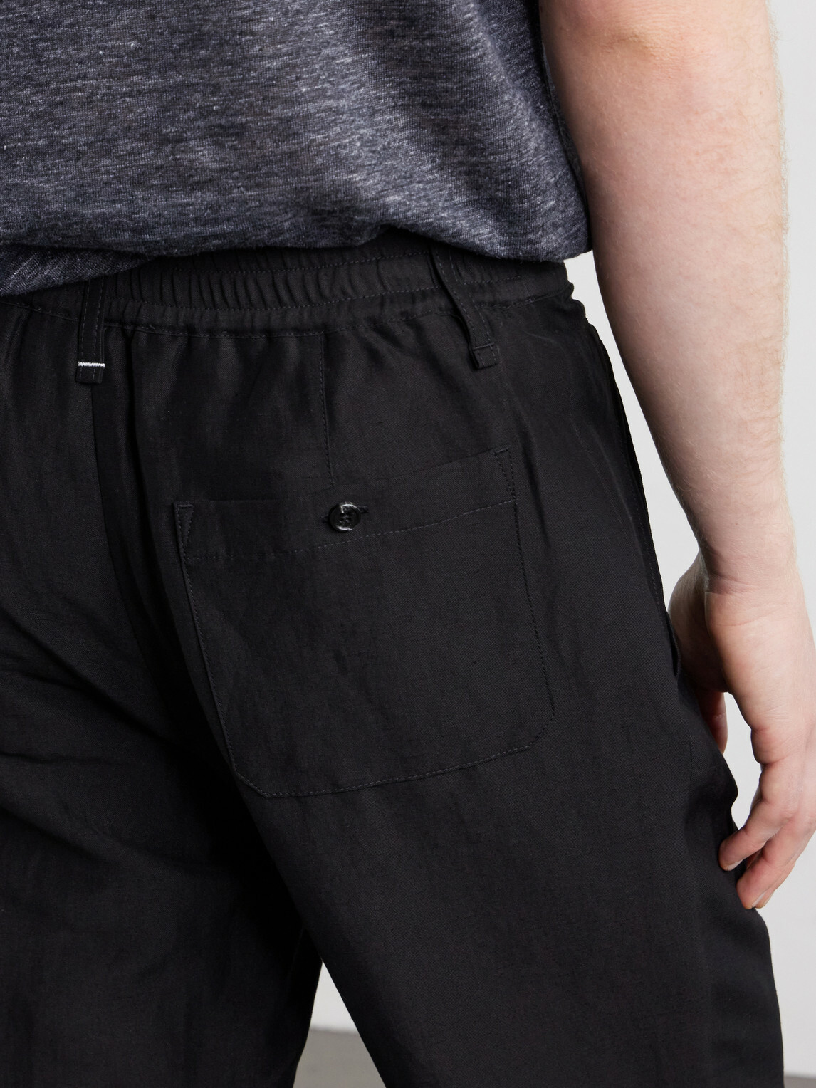 Rag & Bone - Evan Straight-Leg Wool and Linen-Blend Trousers - Black