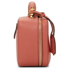 Mark Cross Pink Baby Tumbled Laura Bag