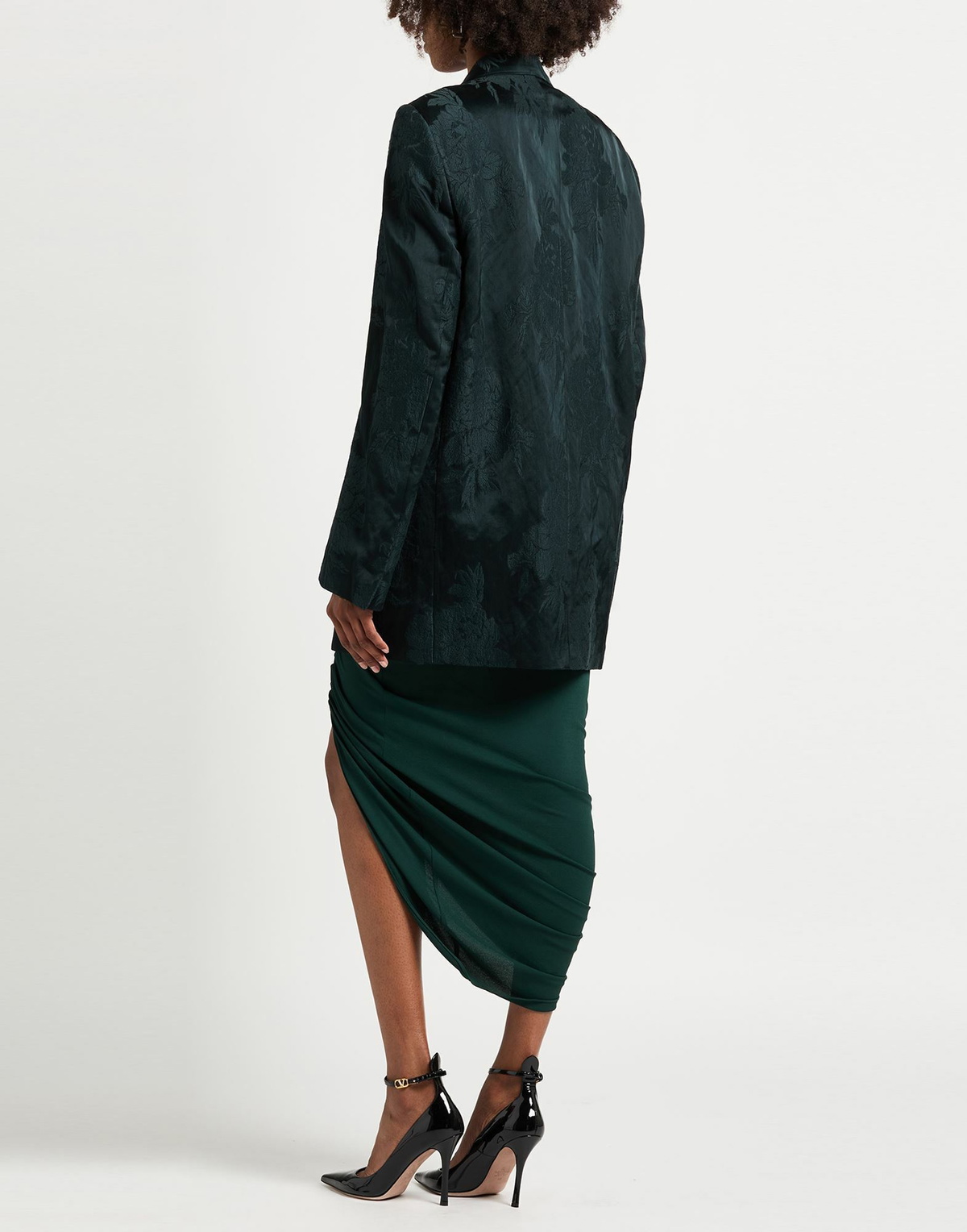 Dries Van Noten Womens Blazer in Dark green