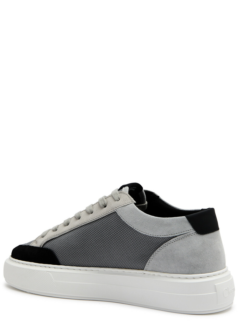 Cleens Luxor Panelled Canvas Sneakers Grey