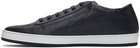 Paul Smith Navy Leather Geo Hassler Sneakers