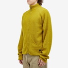 ROA Men's Mohair Zip Cardigan in Yellow