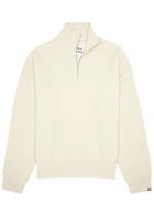 Extreme Cashmere N°235 Hike Half-zip Cashmere-blend Jumper - Cream - One Size