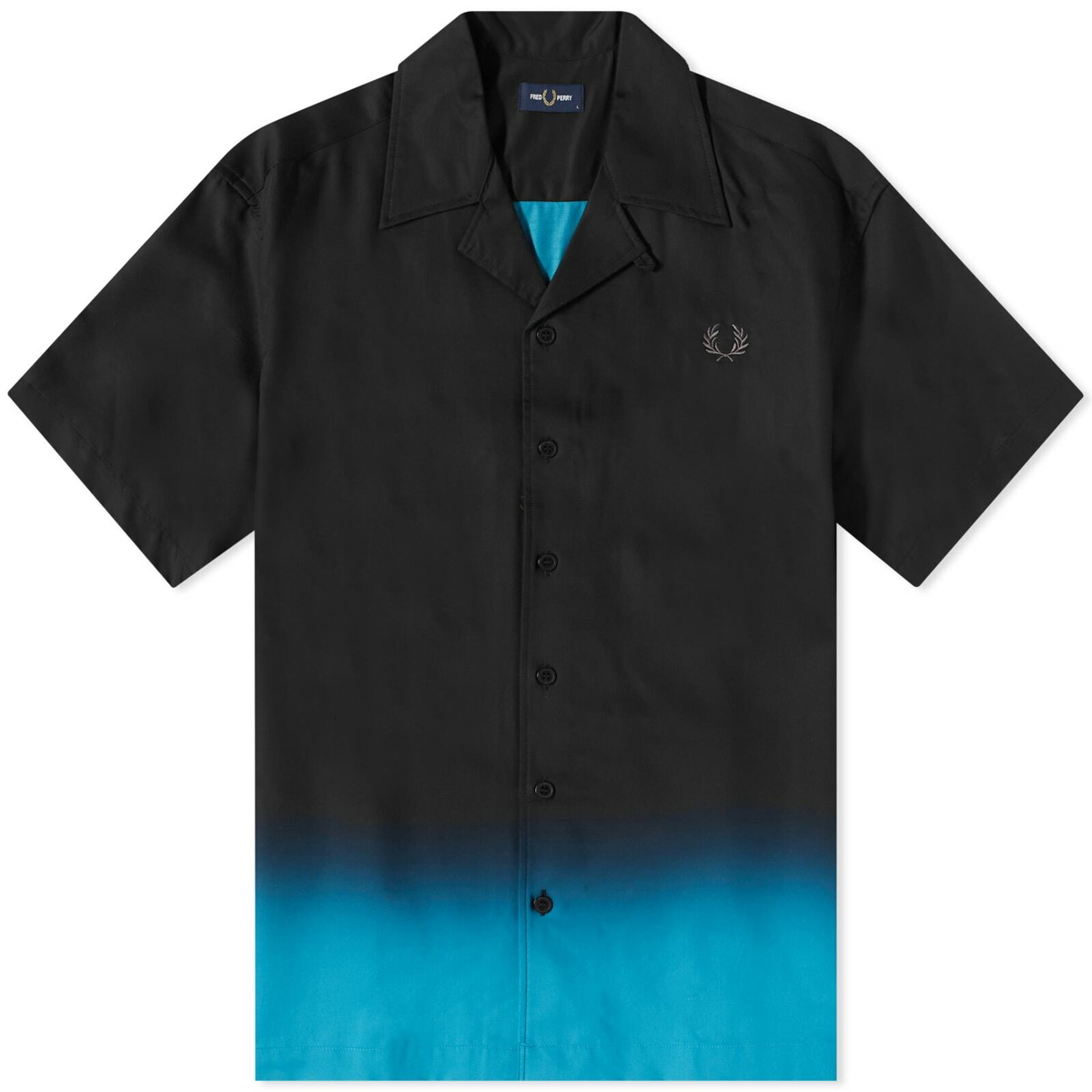 Fred Perry Men's Ombre Vacation Shirt in Black Fred Perry